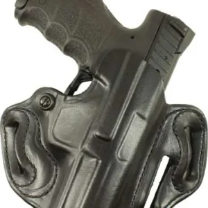 DESANTIS SPEED SCABBARD HOLSTR - RH OWB LEATHER SHIELD 9 EZ BLK