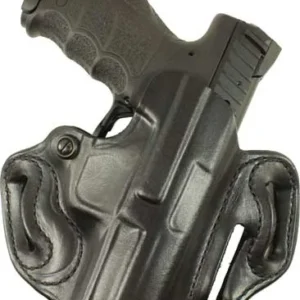 DESANTIS SPEED SCABBARD HOLSTR - RH OWB LEATHER RUGER 57 BLK