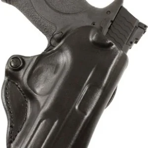 DESANTIS MINI SCABBARD HOLSTER - RH OWB LEATHER J-FRM 2-2.25 BL