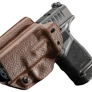 Ambi IWB/OWB Leather Hyb rid, SPG Hellcat Brn