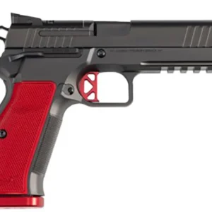 Dan W DWX 9mm 5" OR/Rail, Blk/Rd 19-rd