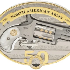 50th Anni Belt Bckl Gun .22LR SS/Pearl 2-rd