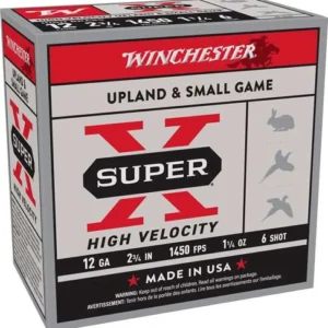 WINCHESTER 12 GA 2-3/4" #6 SUPER-X  HS HIGH VELOCITY 1-1/4 OZ 25 RD/BX 10 BX/CS