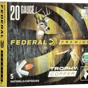 FEDERAL 20GA 2-3/4"  275GR FREIGHT TRAIN COPPER SABOT SLUG 5 RD/BX 10 BX/CS