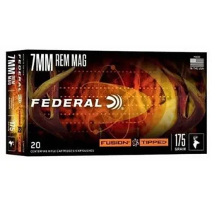 FEDERAL 7 REM MAG 175GR FUSION TIPPED 20 RD/BX 10 BX/CS