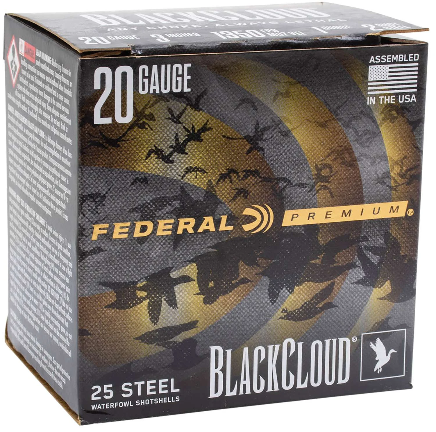 FEDERAL 20GA 3" 1OZ 1400FPS 2 & 4 "ULTRA STEEL" 25 RD/BX 10 BX/CS