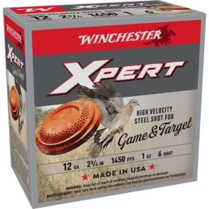 WINCHESTER 12 GA 2-3/4" LSZ 1 OZ #6 STL XPERT HV 25 RD/BX 10 BX/CS