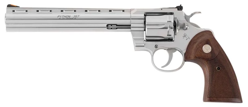 COLT PYTHON STAINLESS REVOLVER 357 MAG 8" 6 RD