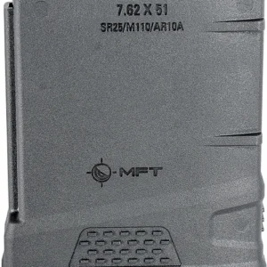MFT MAGAZINE AR10/SR25 7.62X51 - 308 WIN 10RD BLACK POLYMER