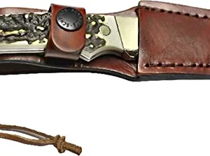UNCLE HENRY KNIFE STAGLON 2.8" - BLADE W/LEATHER SHEATH