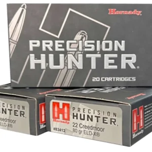 HORNADY 22 CREEDMOOR 80 GR ELD-X® 20RD/BX 10BX/CS