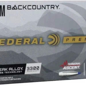 FEDERAL 7MM BACKCOUNTRY 155GR TERMINAL ASCENT 20RD/BX 10BX/CS