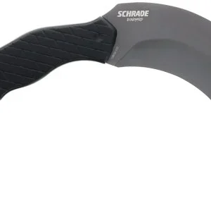 SCHRADE KNIFE BONEYARD 5.2" - FIXED KARAMBIT MATTE SS/BLACK