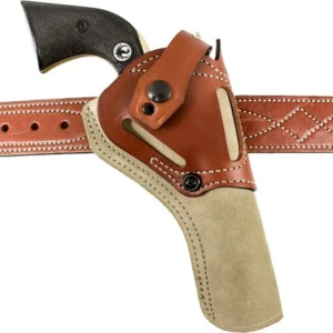DESANTIS WILD HOG HOLSTER LTHR - AMBI RUGER SINGLE SIX 5.5" NAT