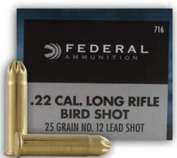 FEDERAL 22 LR NO. 10 LEAD BIRD SHOT "GAME-SHOK" 50 RD/BX 50 BX/CS