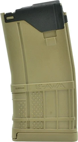 LANCER MAGAZINE L5AWM AR-15 - 5.56X45 20RD OPAQUE FDE