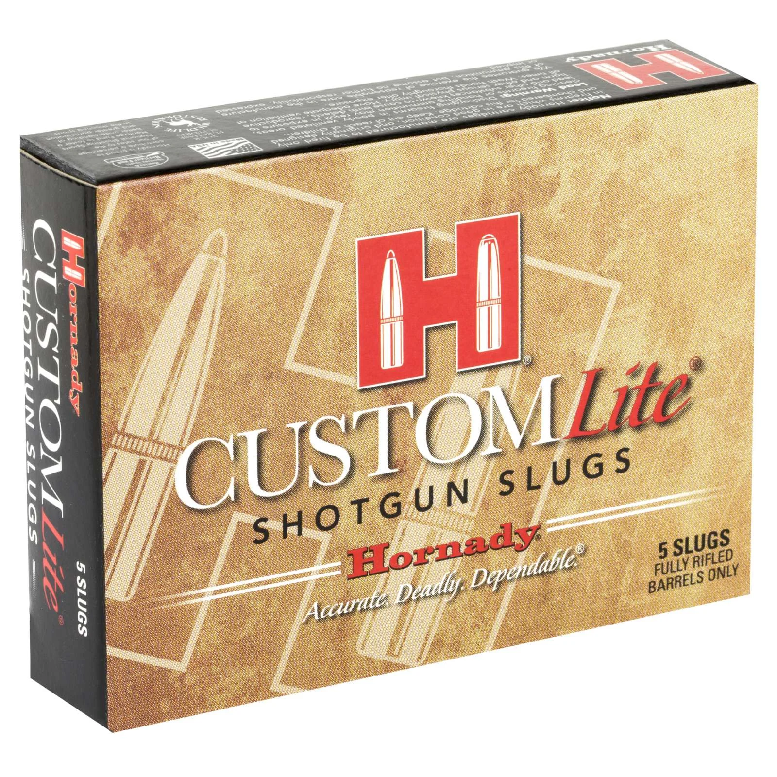 HORNADY CUSTOM LITE 20GA 250GR FTX SLUG 5RD BX 100RD CASE