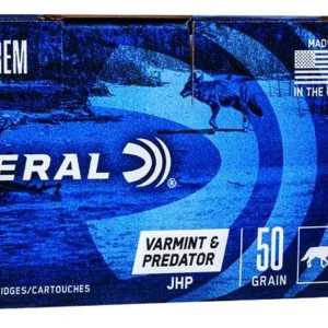 FEDERAL 22250 REM 50GR JHP 50 CT AE VARMINT 50 RD/BX 5 BX/CS