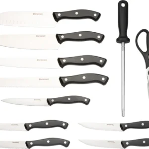 BROWNING KNIFE KITCHEN SET W/ - BUTCHER BLOCK