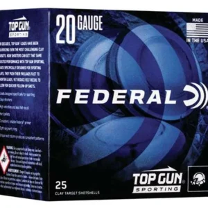 FEDERAL TOP GUN 20GA 2 3/4" 7/8OZ 1,250 FPS 8 25 RD/BX 10 BX/CS