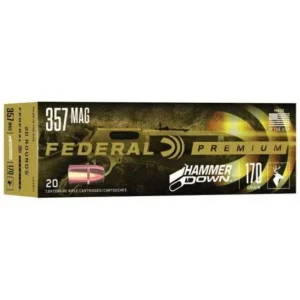FEDERAL 357 MAG 170GR HAMMERDOWN 20 RD/BX 10 BX/CS