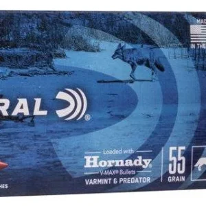 FEDERAL 22250 REM 55GR HORNADY V-MAX 20 RD/BX 10 BX/CS