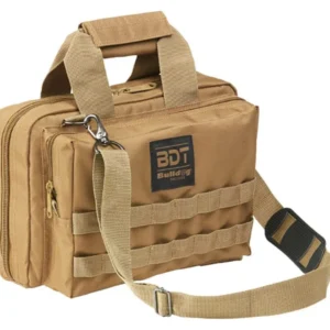 Deluxe 2 Pistol Range Bag W/Strap Tan