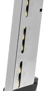 WILSON MAGAZINE 1911 ETM 45ACP - 10RD SS EXT. POLYMER PAD