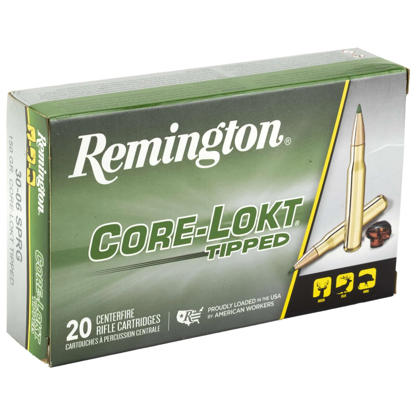 REMINGTON RT3006A 30-06 SPRG 150GR CORE-LOKT TIPPED 20 RD/BX 10 BX/CS