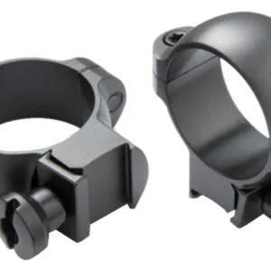 Rimfire Rings 1" Medium Black Aluminum