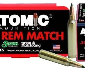 ATOMIC 223 REM 77GR TIPPED - MATCHKING 50RD 10BX/CS