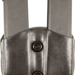 DESANTIS DOUBLE MAG POUCH OWB - LEATHER SIG P365 BLACK