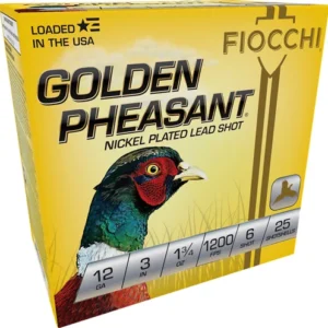 FIOCCHI GOLDEN PHEASANT 12GA - 3" 1-3/4 #6 25RD 10BX/CS
