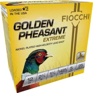 FIOCCHI GOLDEN PHEASANT 12GA - 2.75" 1-3/8OZ #5 25RD 10BX/CS