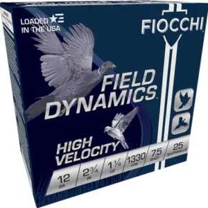 FIOCCHI 12GA 2.75" 1-1/4OZ - #7.5 1330FPS 25RD 10BX/CS
