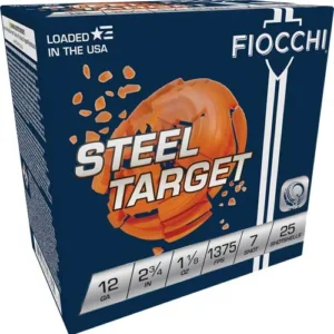 FIOCCHI STEEL 12GA 2.75" - 1-1/8OZ #7 1375FPS 250RD CASE