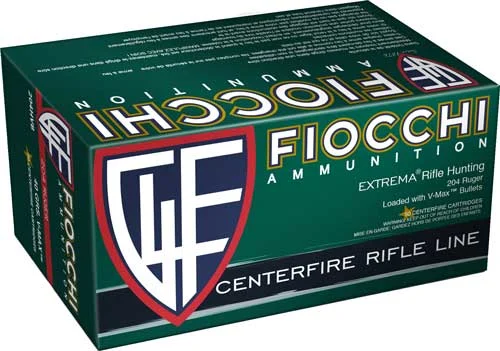 FIOCCHI 204 RUGER 40GR V-MAX - 50RD 20BX/CS