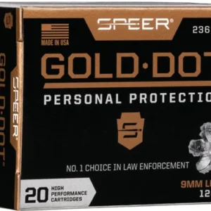 SPEER GOLD DOT 9MM LUGER - 124GR GDHP 20RD 10BX/CS