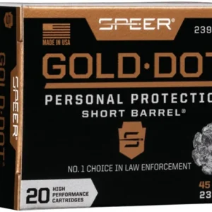 SPEER GOLD DOT 45 ACP 230GR - GDHP SHORT BARREL 20RD 10BX/CS