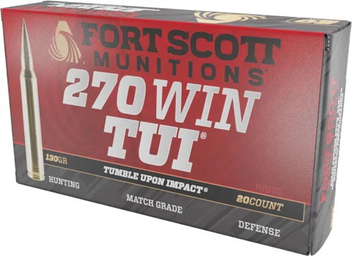 FORT SCOTT 270 WIN 130GR TUI - SOLID COPPER 20RD 10BX/CS