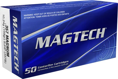 MAGTECH 357 MAG 158GR SJHP - 50RD 20BX/CS