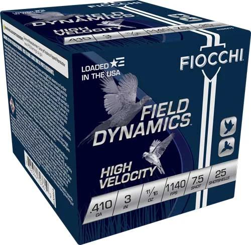 FIOCCHI HIGH VELOCITY 410 3" - 11/16OZ #7.5 25RD 10BX/CS