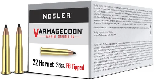 NOSLER VARMAGEDDON 22 HORNET - 35GR FBT 50RD 5BX/CS