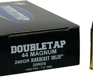 DOUBLETAP 44 REM MAG 240GR SWC - HARDCAST SOLID 20RD 25BX/CS