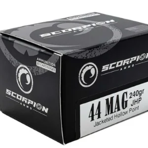 SCORPION 44 REM MAG - 240GR JHP 20RD 10BX/CS