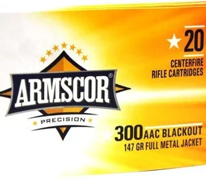 ARMSCOR 300 AAC 147GR FMJ - 20RD 10BX/CS