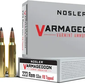 NOSLER VARMAGEDDON 223 REM - 53GR FBT 20RD 20BX/CS