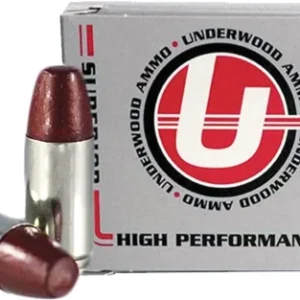 UNDERWOOD 9MM +P 147GR HARD - CAST LEAD-FN 20RD 10BX/CS