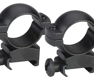 TRADITIONS RINGS 1" WEAVER - HIGH MATTE BLACK