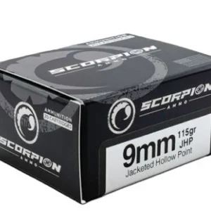 SCORPION 9MM LUGER - 115GR JHP 20RD 10BX/CS
